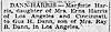 Newspaper - Marriage Announcement - Harris, Marjorie - Dann, Gus