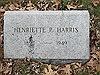 Tombstone - Harris, Henriette (Peltason)