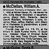 Obituary - McClellan, WIlliam A