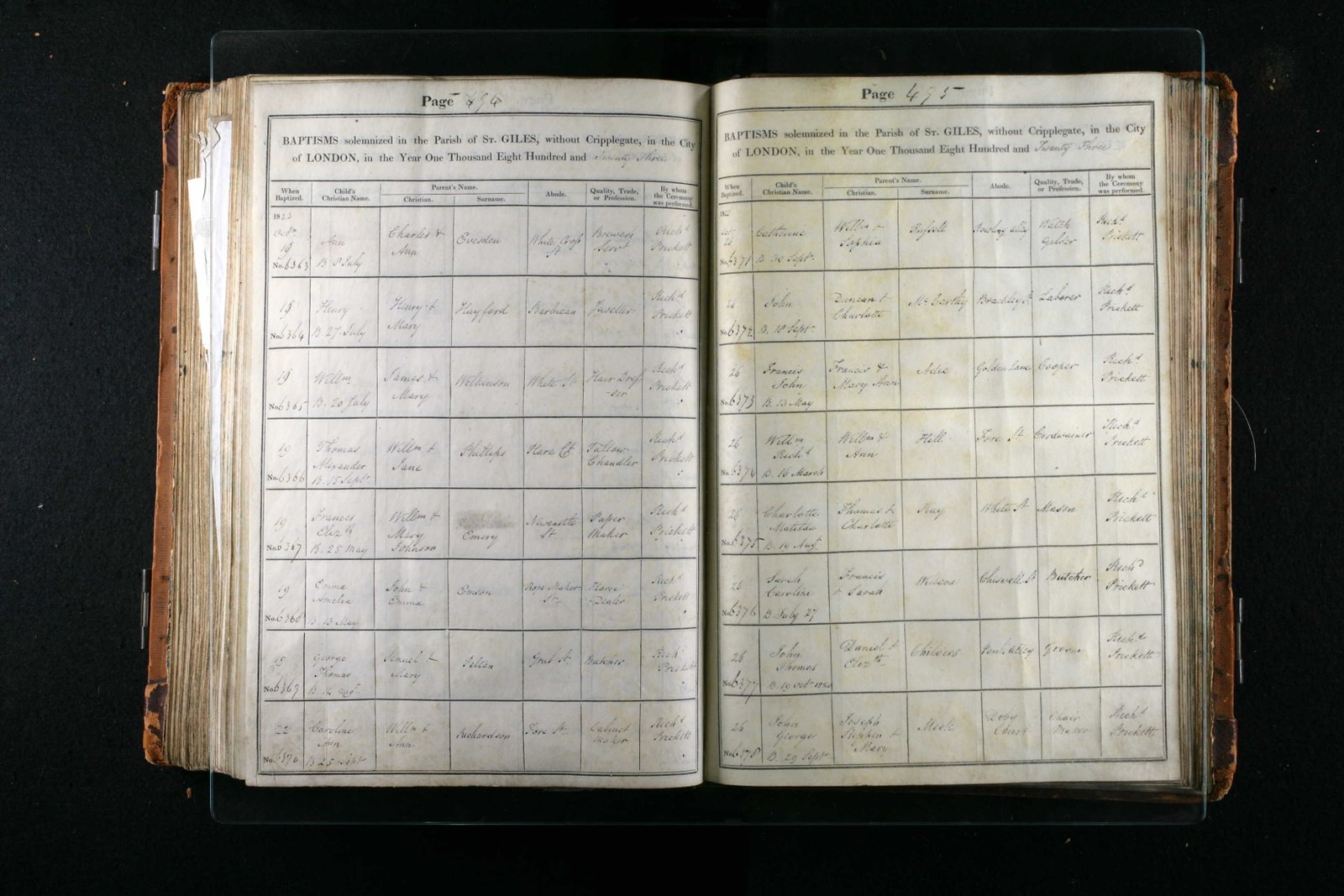 Baptism Cert - Hayford, Henry (1823)