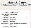 Death Index - Carroll, Harry