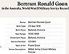 Military Info - Goon, Bertram R