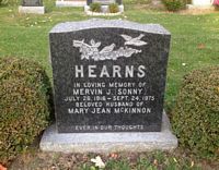 Headstone - Hearns, Mervin J (Sonny)