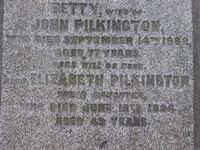 Headstone - Pilkington, John, Betty & Elizabeth - 3