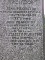 Headstone - Pilkington, John, Betty & Elizabeth - 4