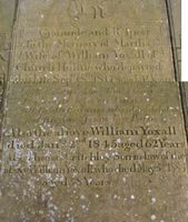 Headstone - Yoxall, William & Martha & Critchley, Thomas