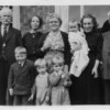 Arthur Henry Braham, Annie Anita Braham, Margaret Carney (nee Braham), Joan Finley (nee Godfrey), George Albert Braham <br> Joan's Children <br> 1953