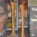 A set of Stork Leg stilts as used in the show. <br>
Photo courtesy of Rosie Jones