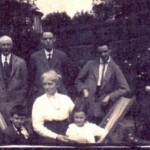 Standing L-R: William Wood, Ronald Wood, Bernard Wood<BR>
Front L-R: Reginald Wood, Mary Elizabeth Wood, Constance Wood<BR>
Photo courtesy of Diana Bradley - May 2025