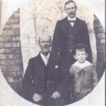 L-R: James Wood (seated), William Wood, Stanley Wood<BR>
Photo courtesy of Diana Bradley - May 2025