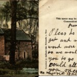 Postcard 201 - Delavat Church <br> From S Proudfoot to Agnes Mackney <br> 20th November 1905 <br> Courtesy of Rob Sinton