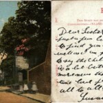 Postcard 208 - Church St., Houghton Le Spring <br> From Susan Mackney to Agnes Mackney <br> 22nd September 1905 <br> Courtesy of Rob Sinton